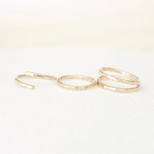 Double Shimmer Ring | Gold or Silver